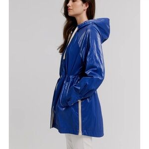 Nikki Jones Hooded Anorak Jacket in soft Luster Sheen L